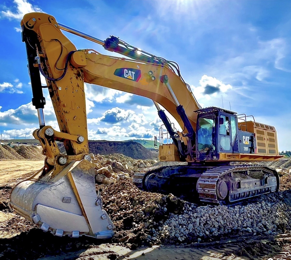 Heavy equipment on site