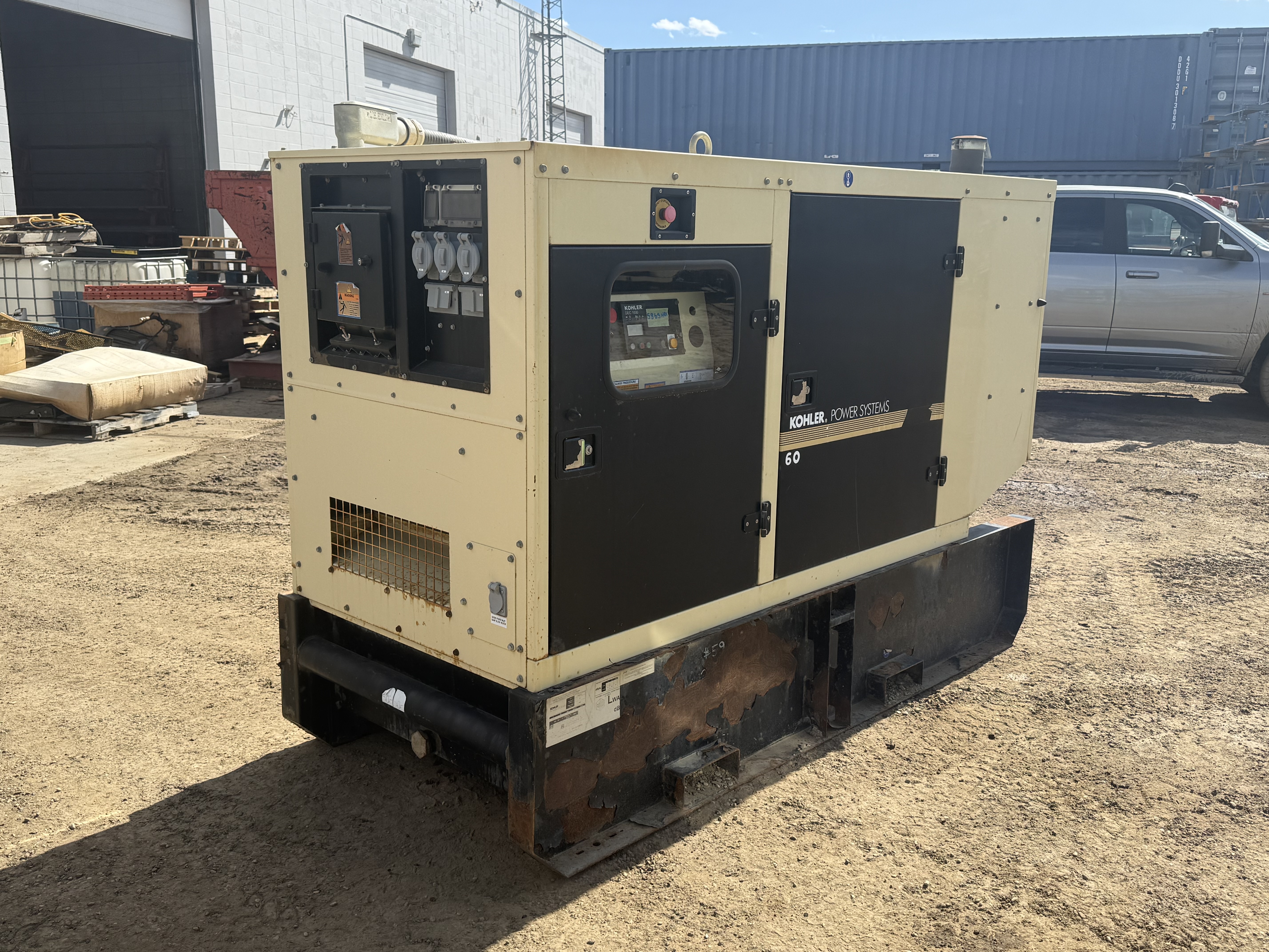 Skid Mounted Kohler 60 kW Genset, JD 4045H Engine - Image 3