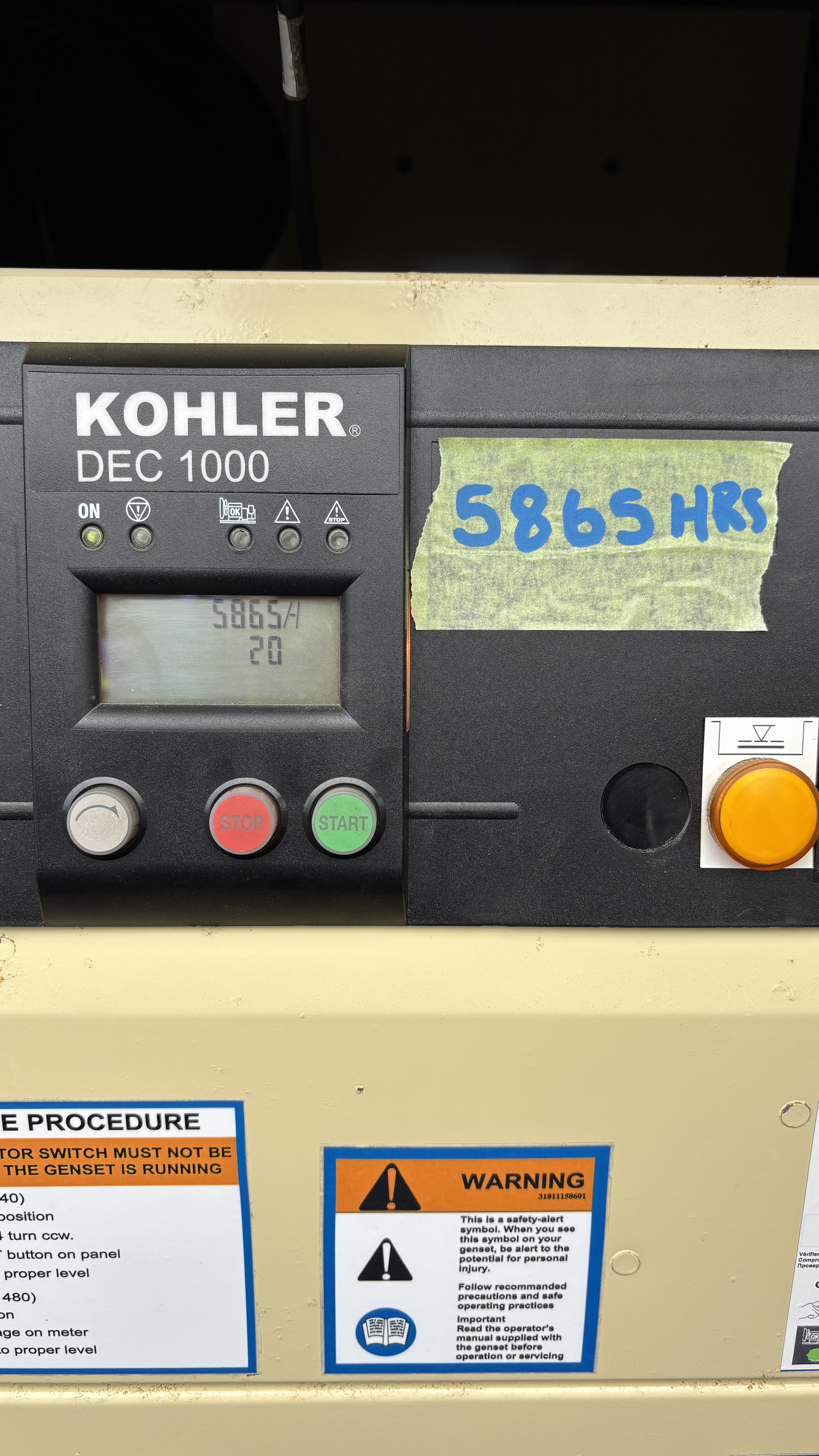 Skid Mounted Kohler 60 kW Genset, JD 4045H Engine - Image 5