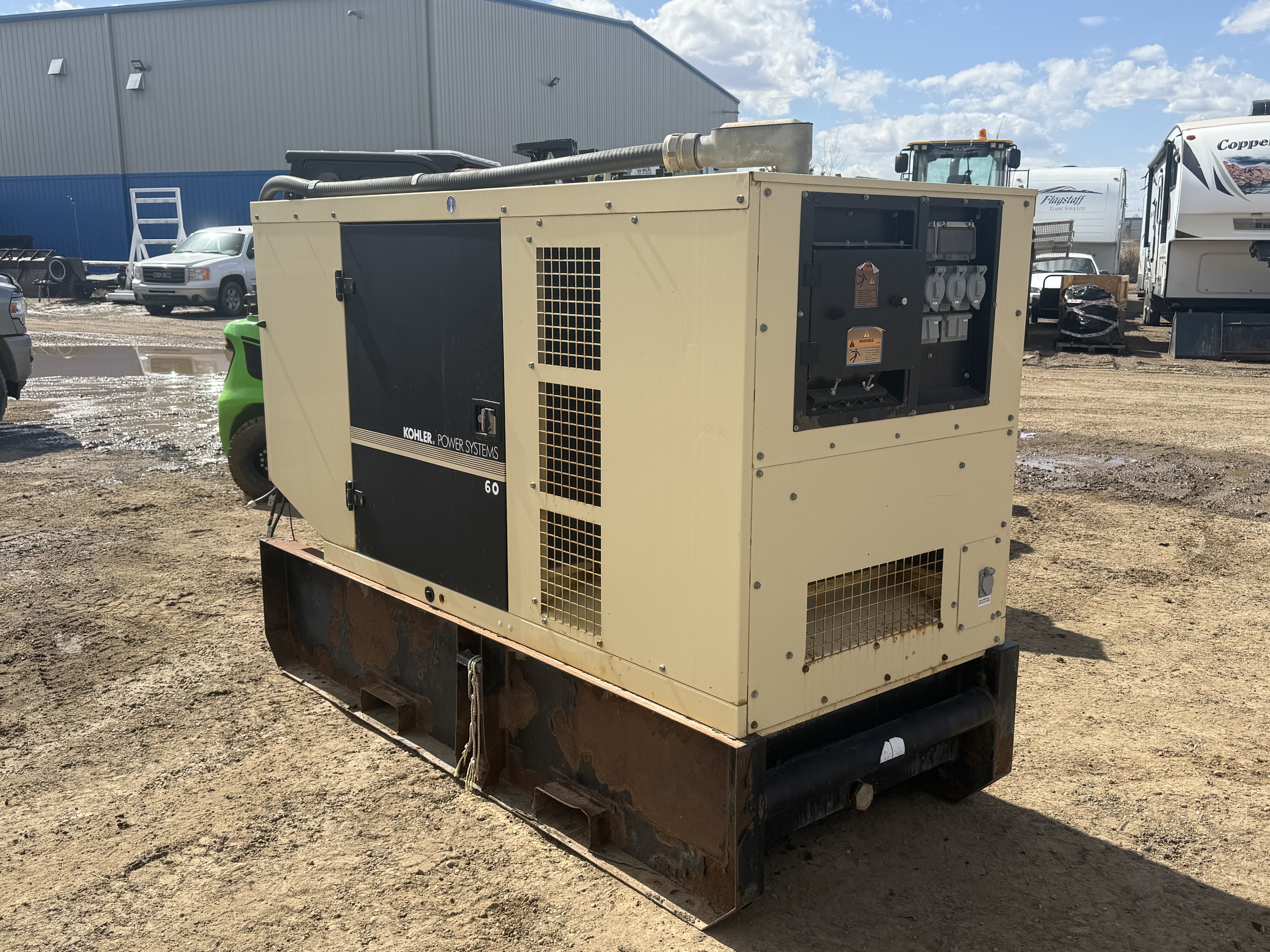 Skid Mounted Kohler 60 kW Genset, JD 4045H Engine - Image 4