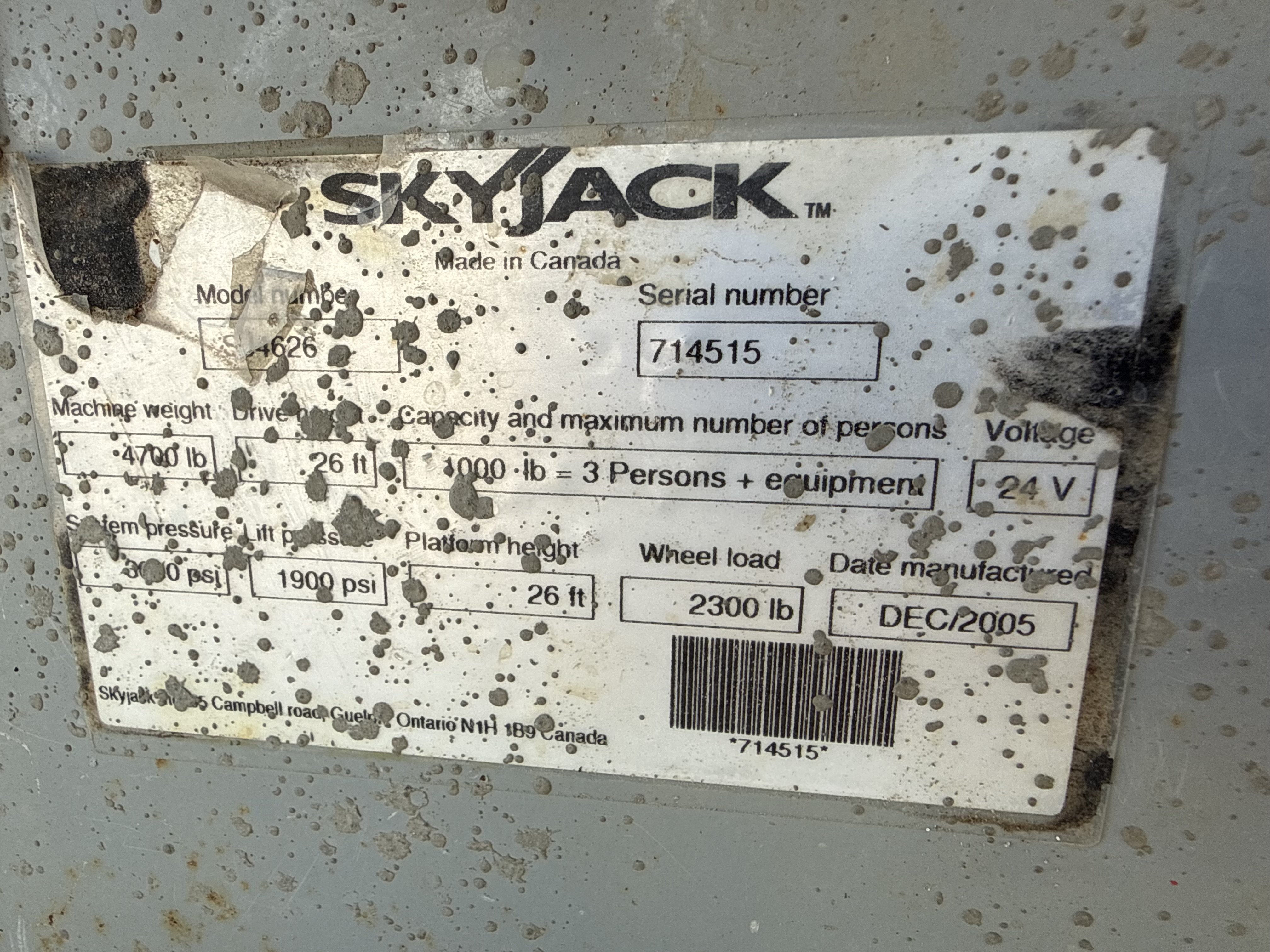 2005 SKYJACK SJIII4626 Electric Scissor Lift - Image 29