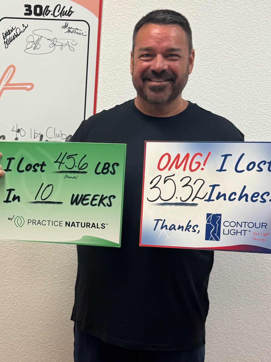 Jeff at week 10, 45+ pounds lost