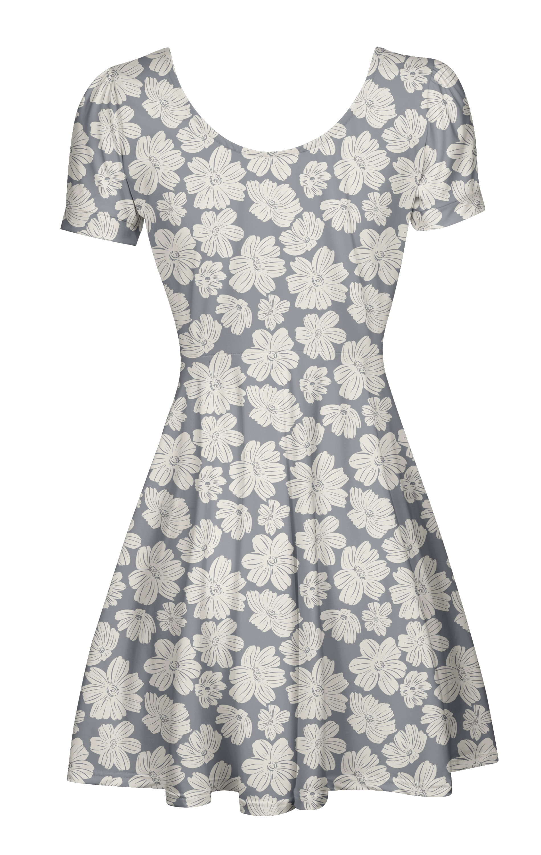 Textured Abstract Cosmos Flower On Dark Background by Nakiza Designs