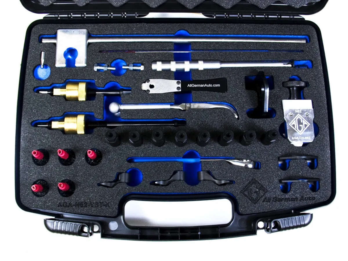AGA BMW N62 valve seal replacement tool kit — the complete specialist tool set for replacing valve seals without removing cylinder heads