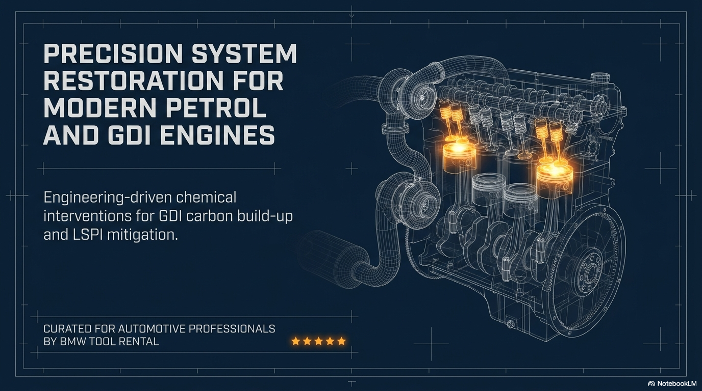 Precision system restoration for modern petrol and GDI engines — showing how Forte Advanced Formula Petrol Treatment restores correct operation of the entire petrol fuel system including injectors, inlet valves, combustion chamber and exhaust aftertreatment