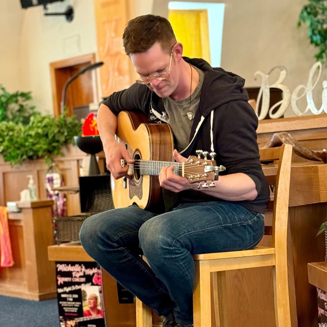 Jason Gray performs acoustic guitar while sharing stories and songs Jason Gray performs acoustic guitar while sharing stories and songs