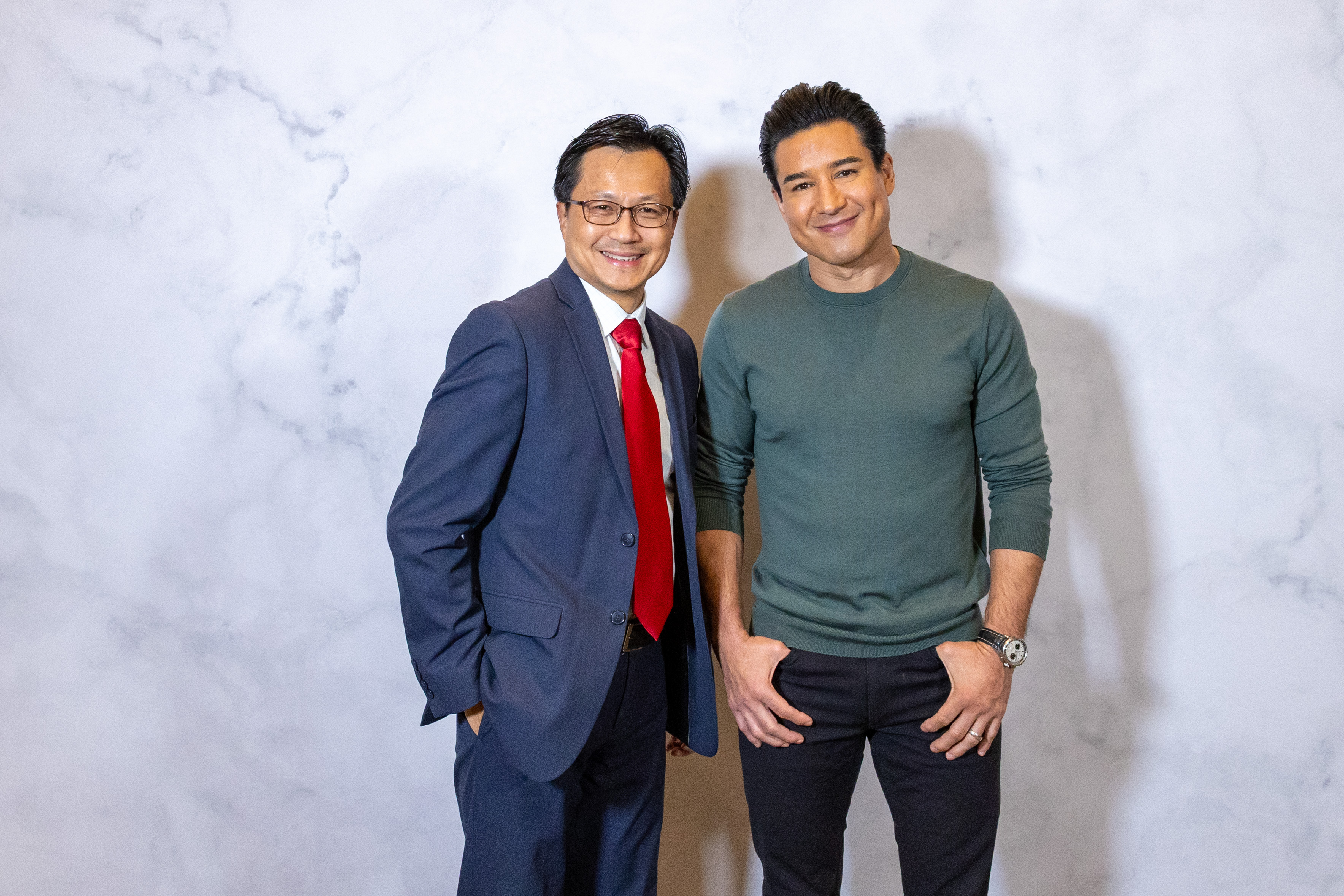 Dennis Wong with Mario Lopez