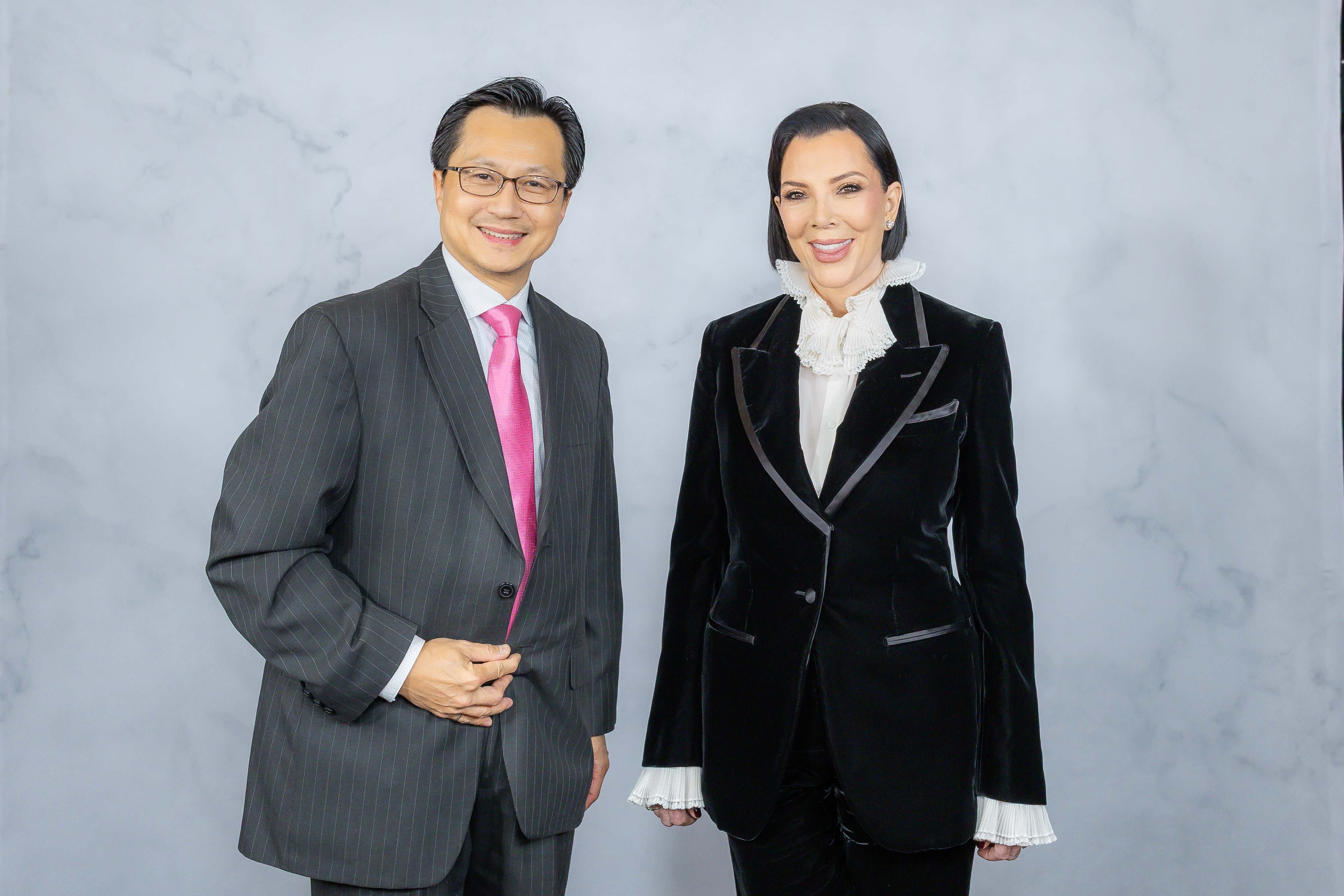 Dennis Wong with Kris Jenner