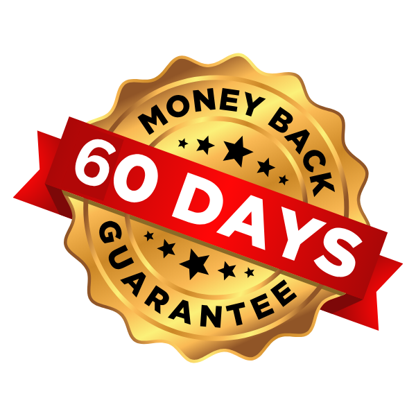60 day money-back guarantee badge