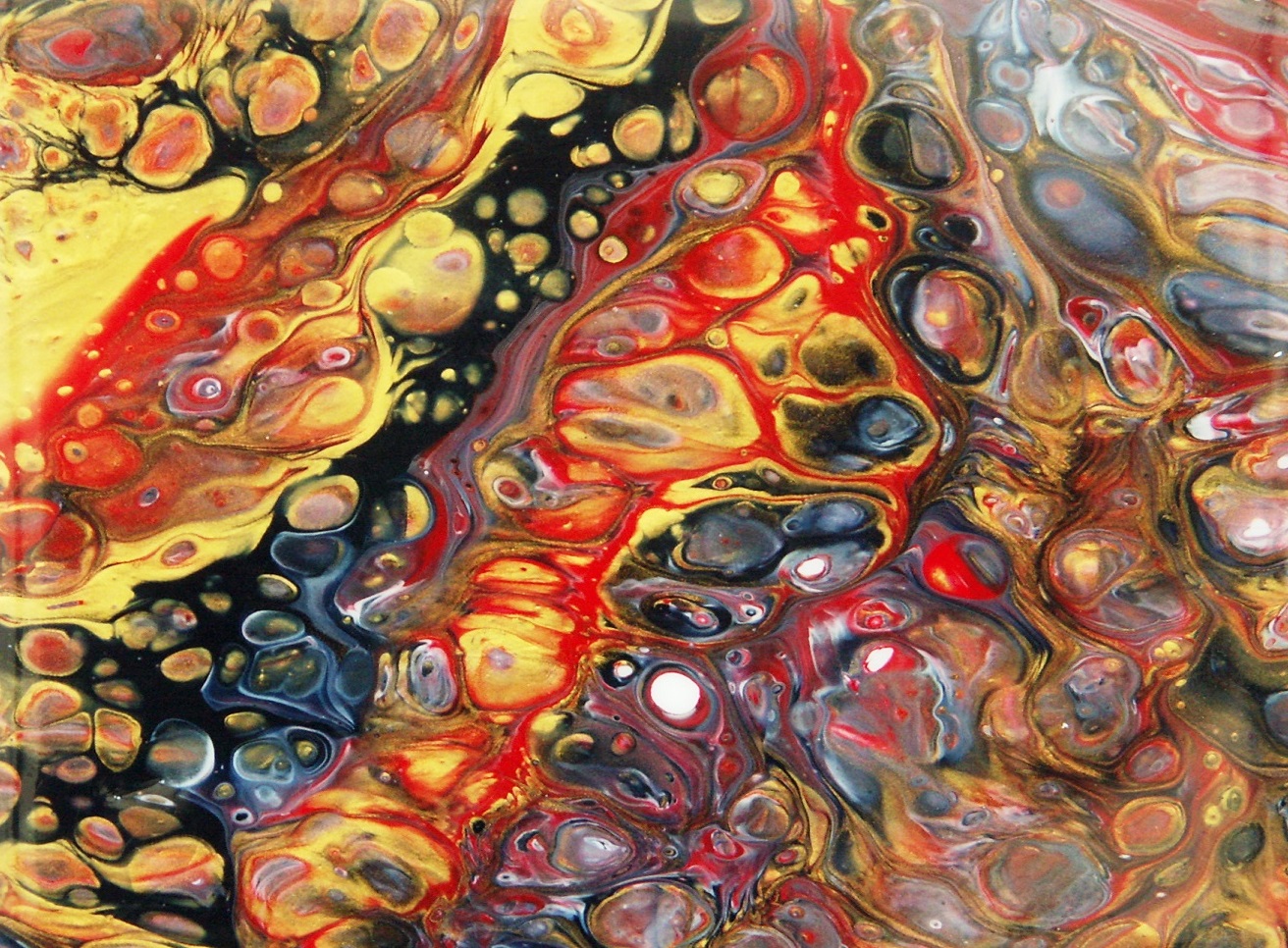 Red and Gold — original artwork by Robbie