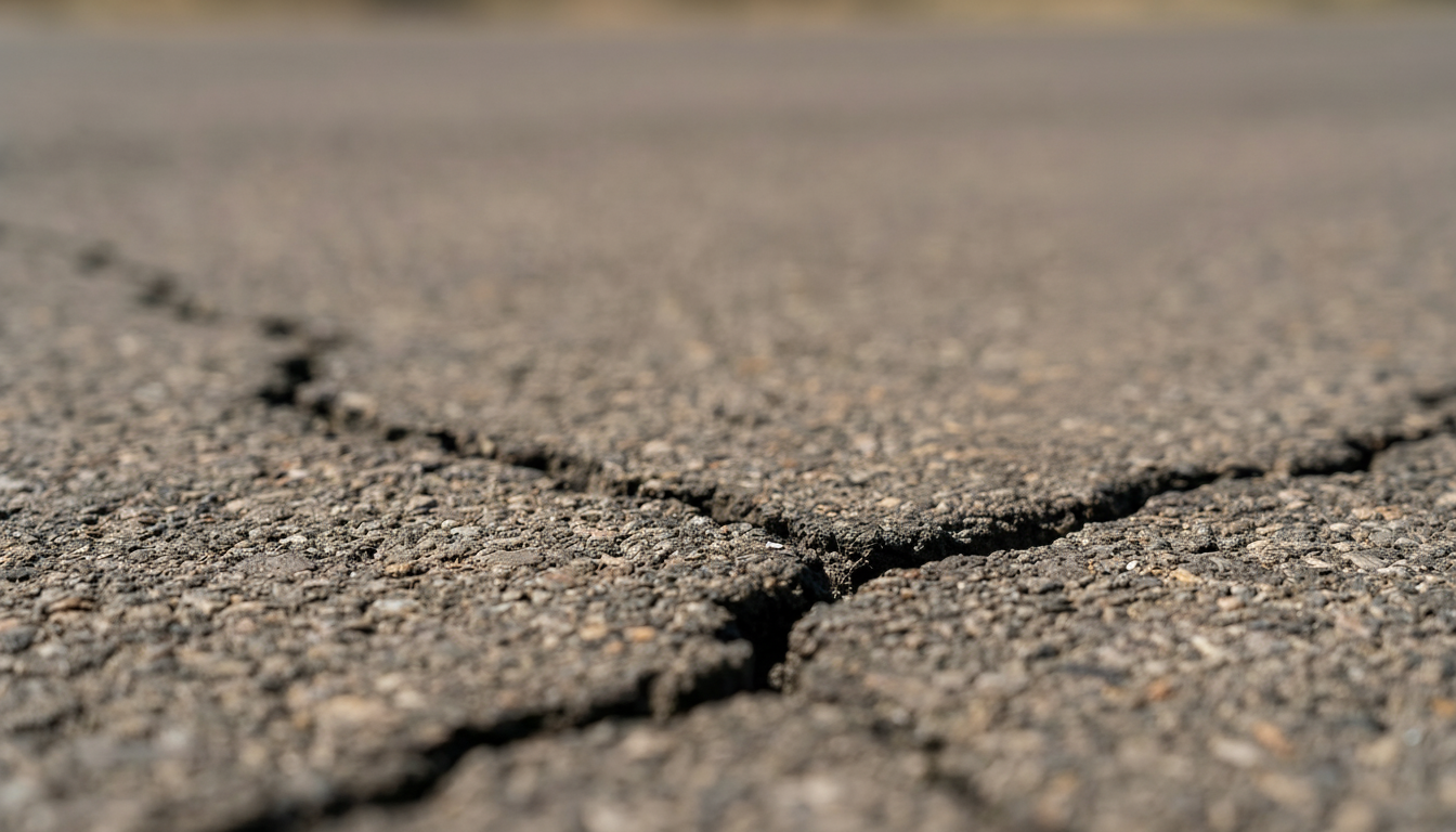 Large cracking in residential driveway Large cracking in residential driveway