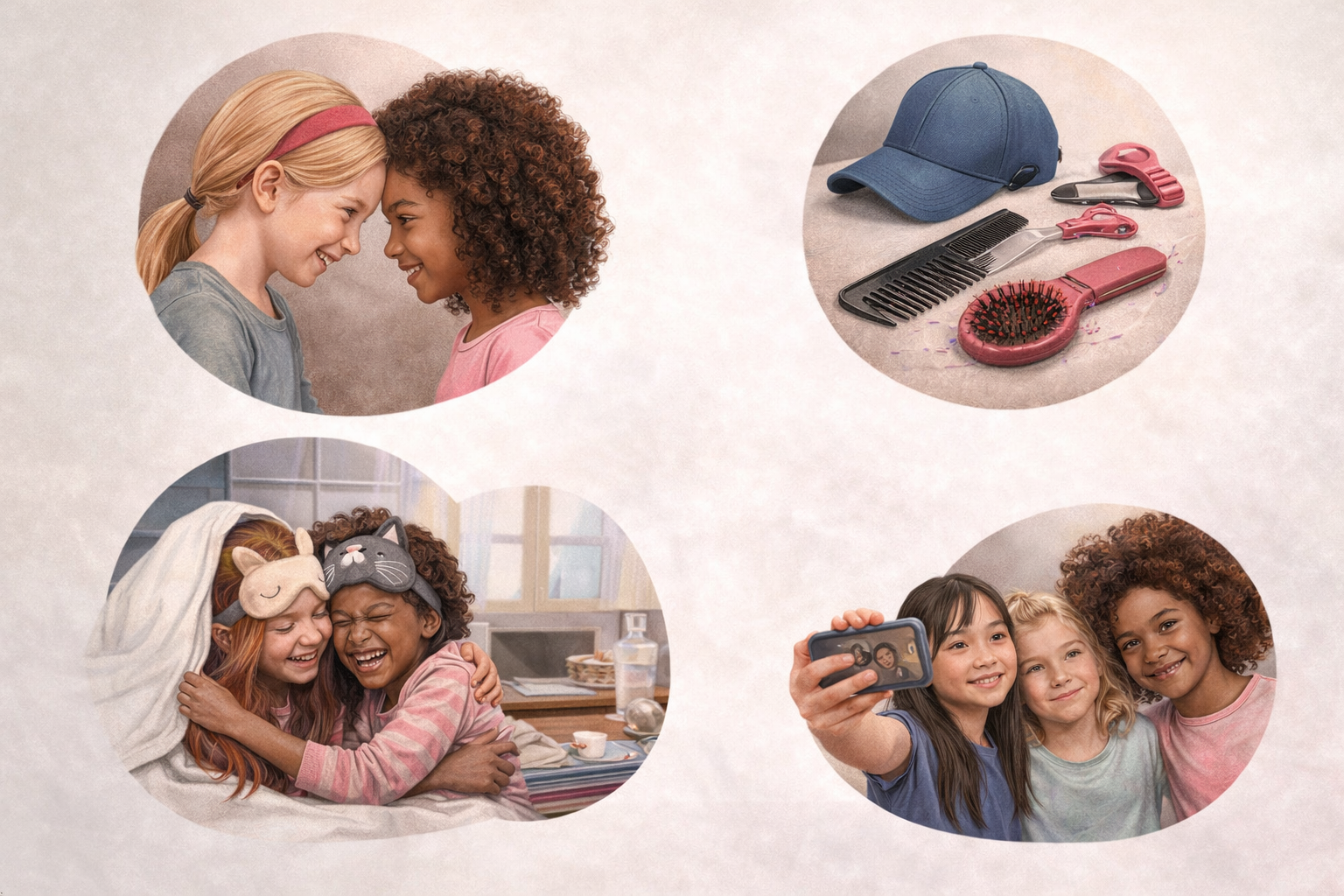 Ways head lice can spread