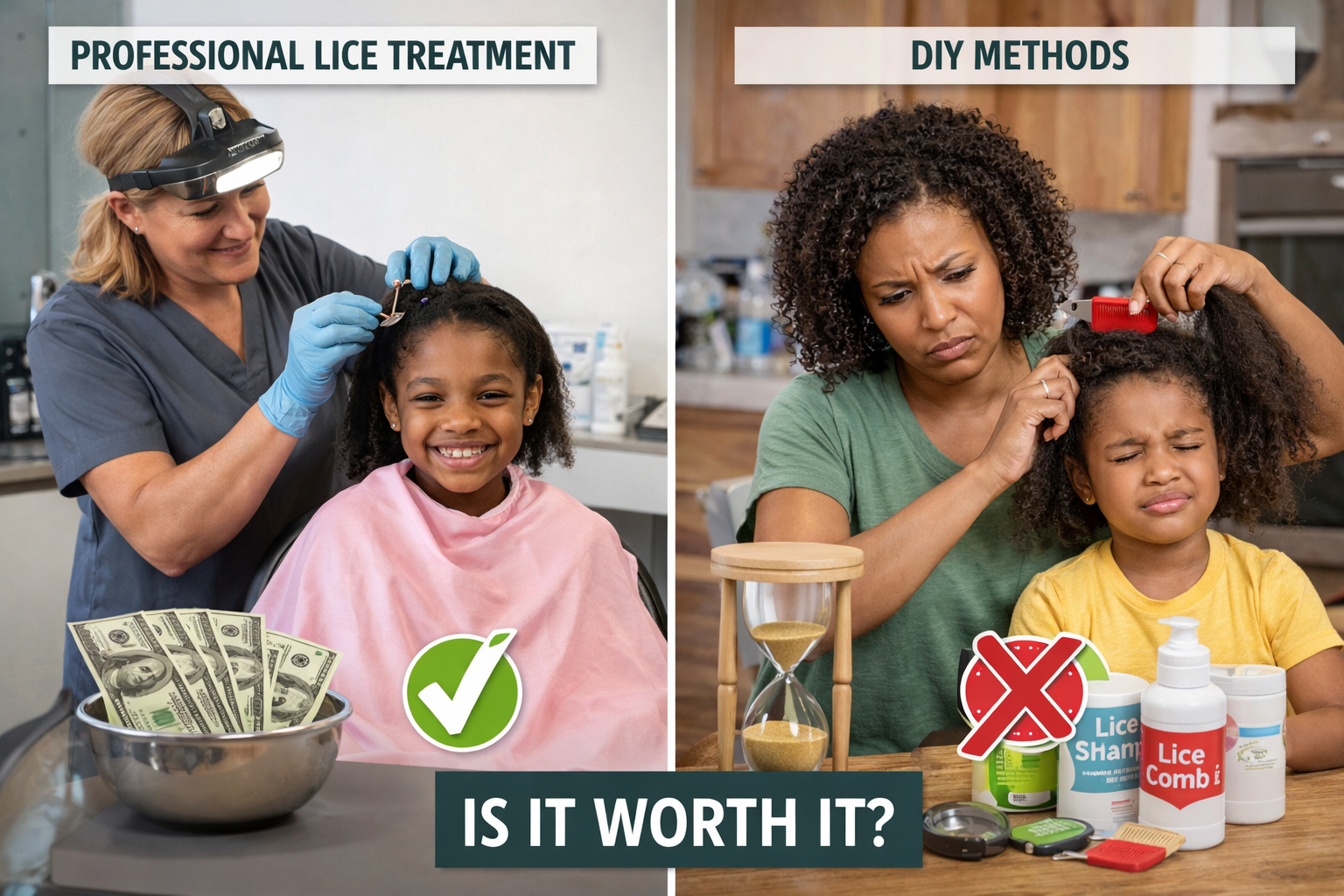 Lice treatment: professional vs DIY