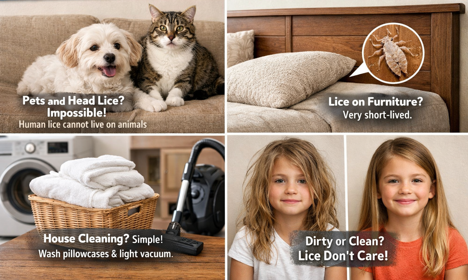 Clearing up lice misconceptions