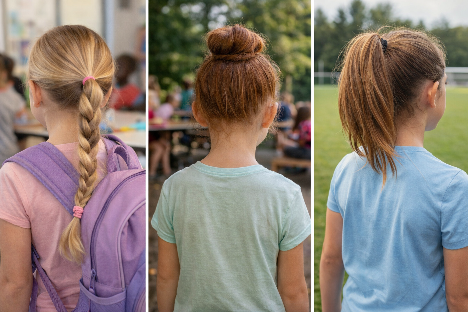 Different hairstyles, different settings