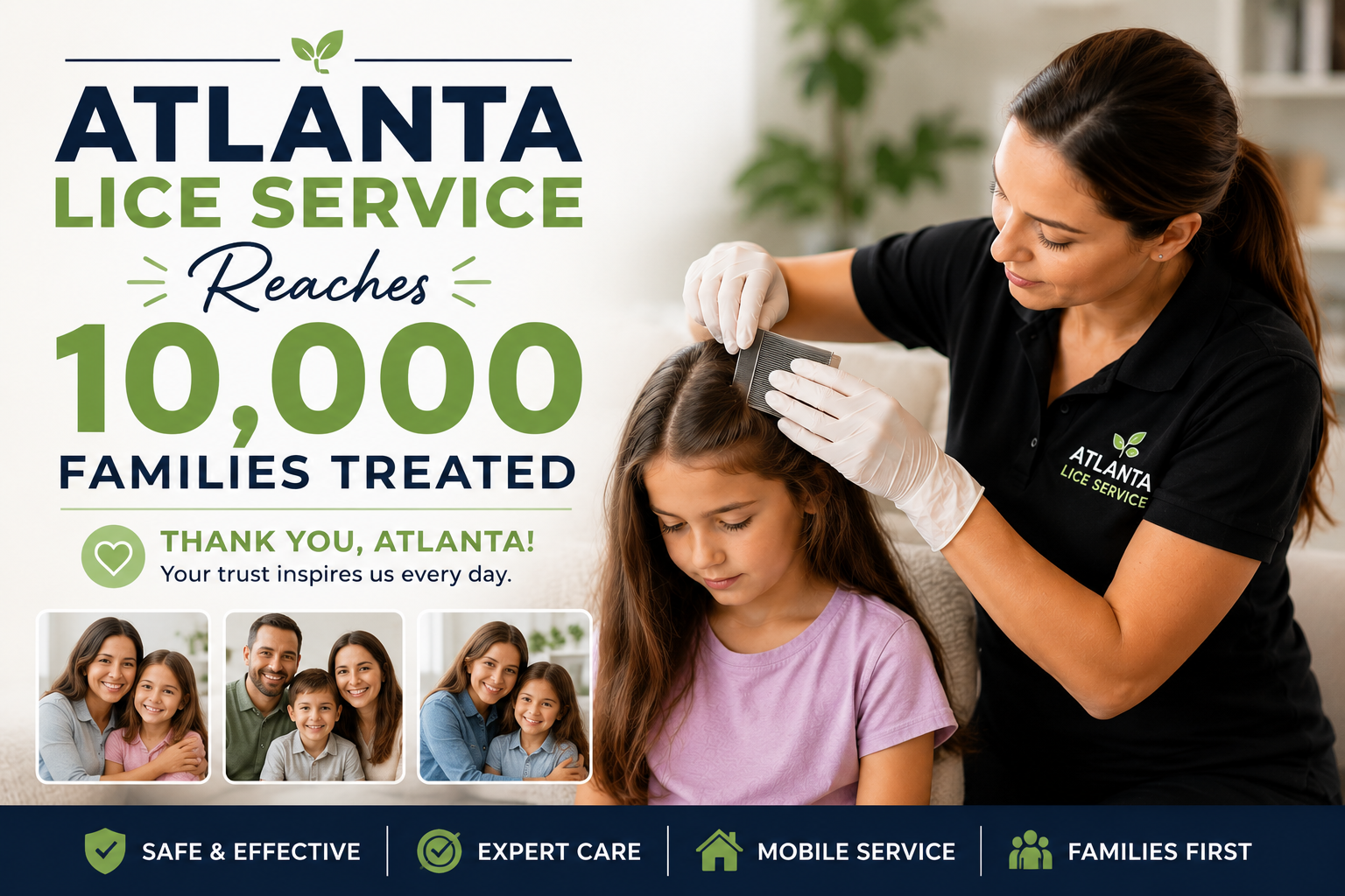 Atlanta Lice Service Reaches 10,000 Families Treated Atlanta Lice Service Reaches 10,000 Families Treated