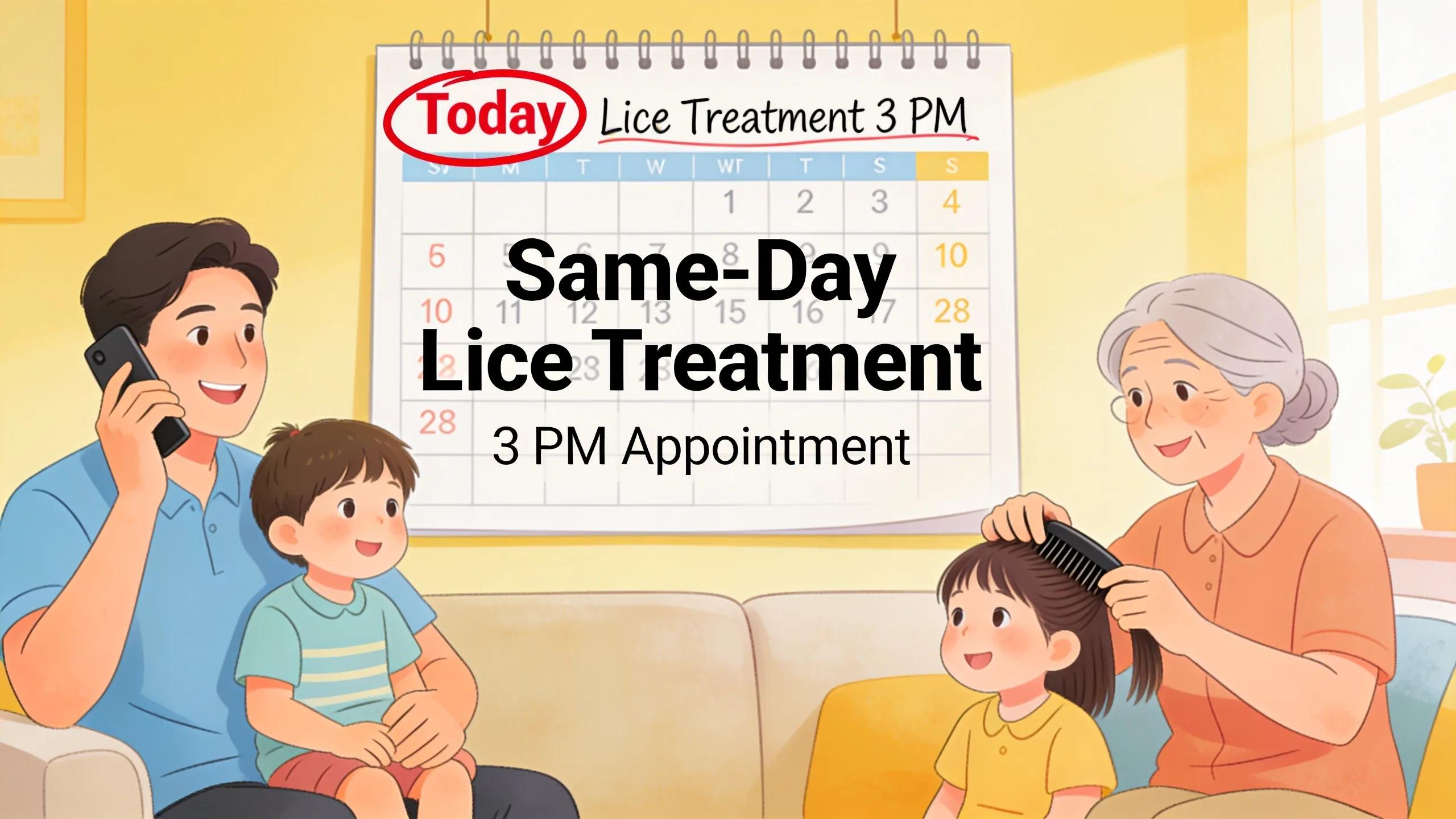 How Does Same Day Lice Treatment Work with Lice Happens in Atlanta?