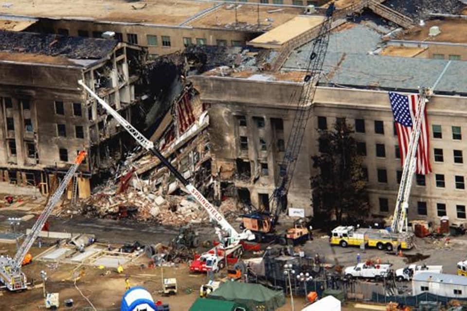 The Pentagon following the September 11 attack