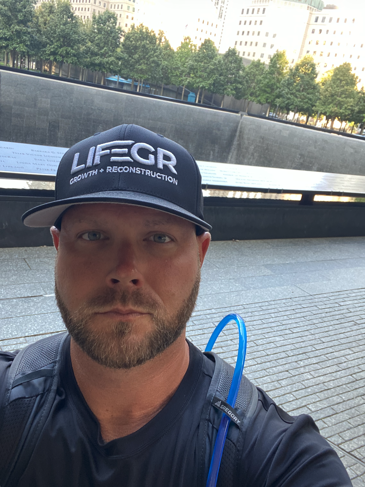 Ground Zero during Jesse Johnson-Brower's 9/11 Memorial Walk