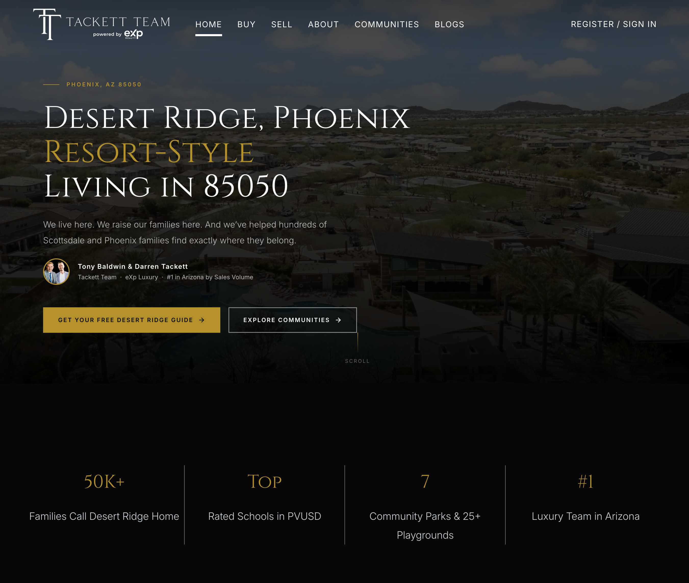 Realtor website build sample