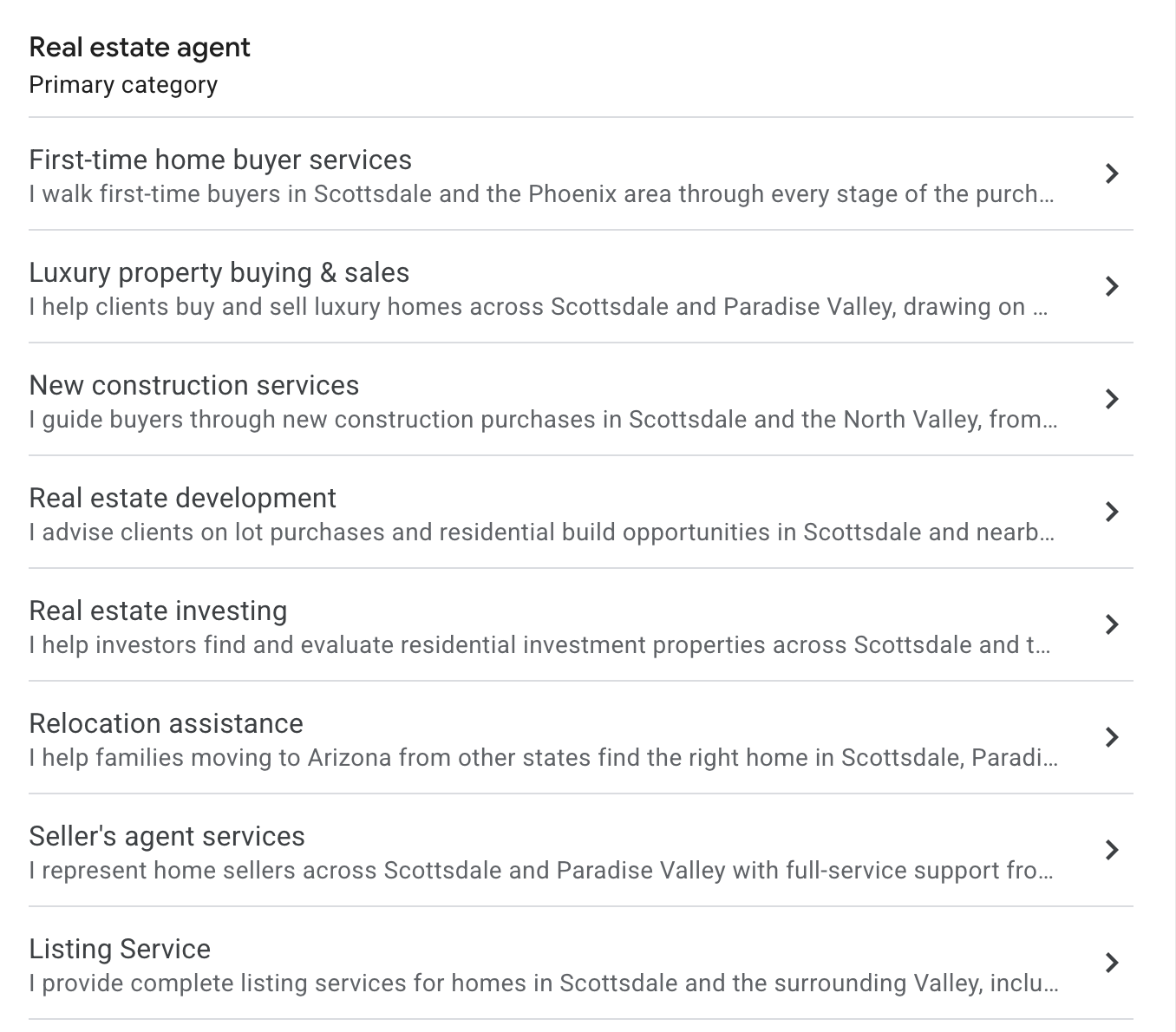 Google Business Profile optimization screenshot 1