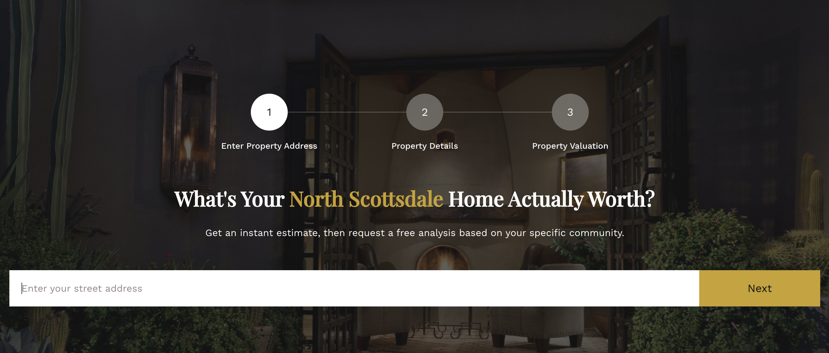Home valuation form