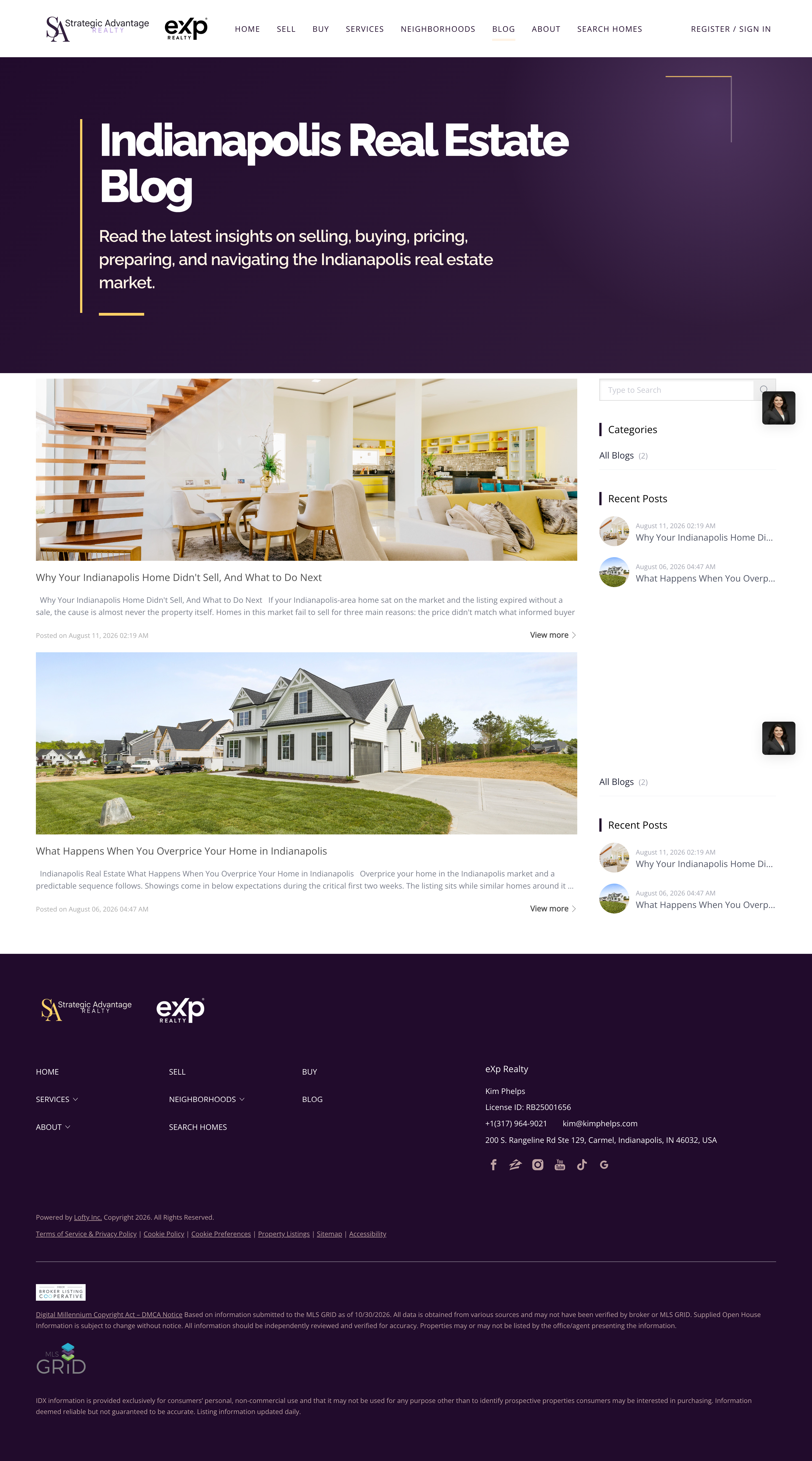 Complete real estate blog hub