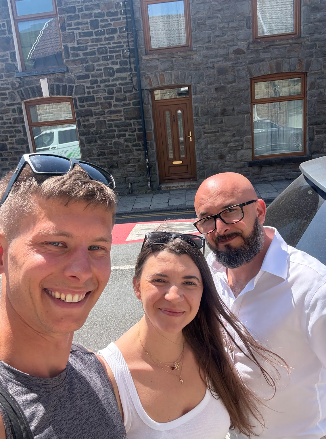 Clients outside a completed Eastley Estates property