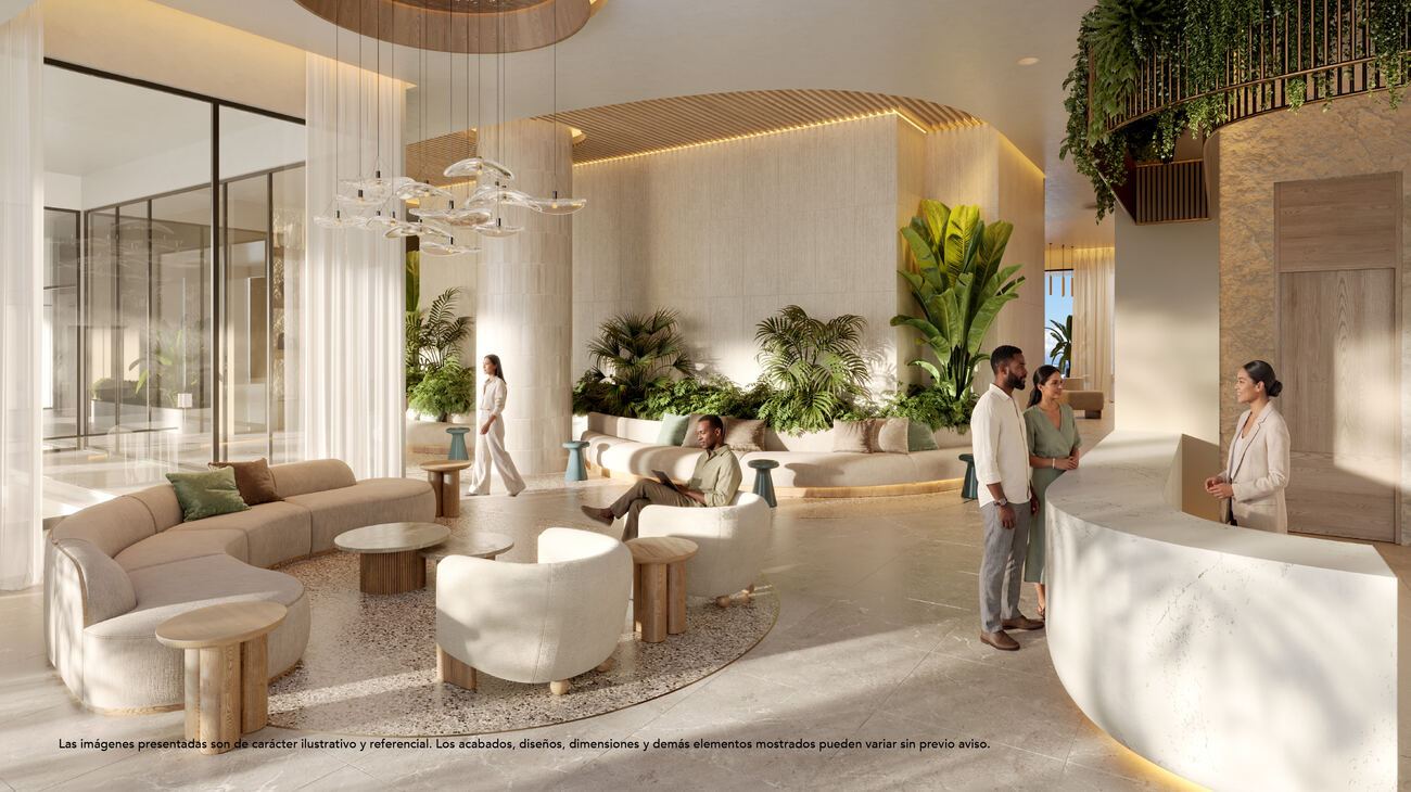 Lobby de recepción de AQUAMARINE