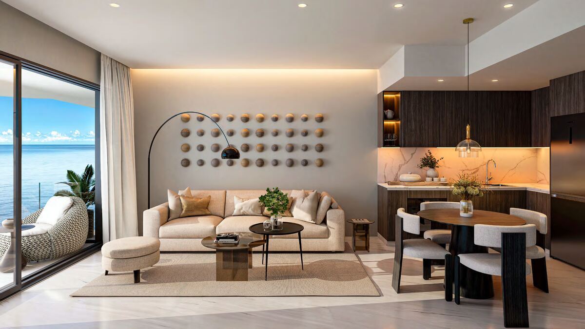 Sala y comedor de un apartamento CORALIA