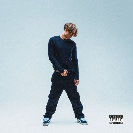 Mixtape cover showing Danny against a pale blue background