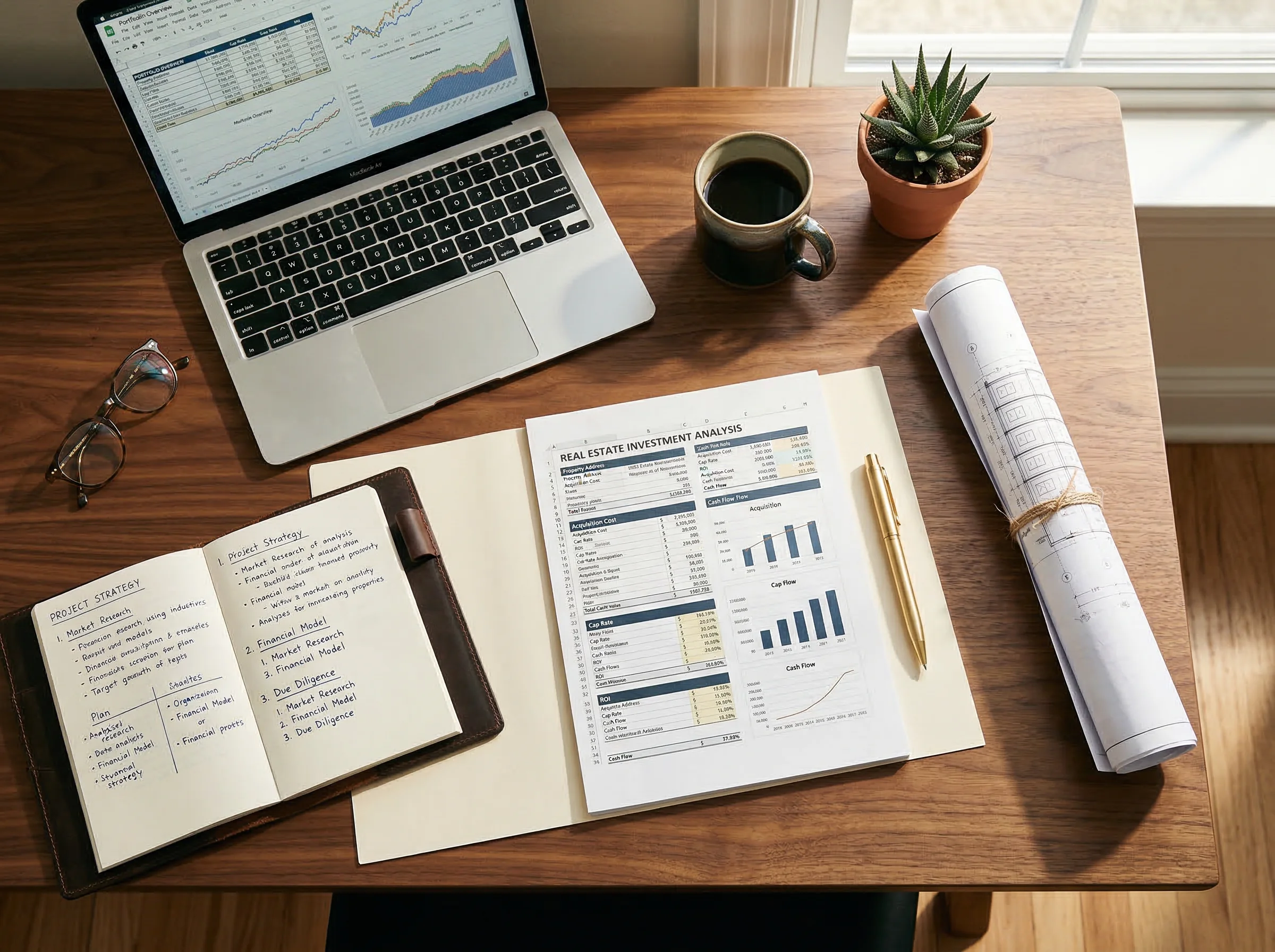 Spazio di lavoro organizzato con strumenti professionali