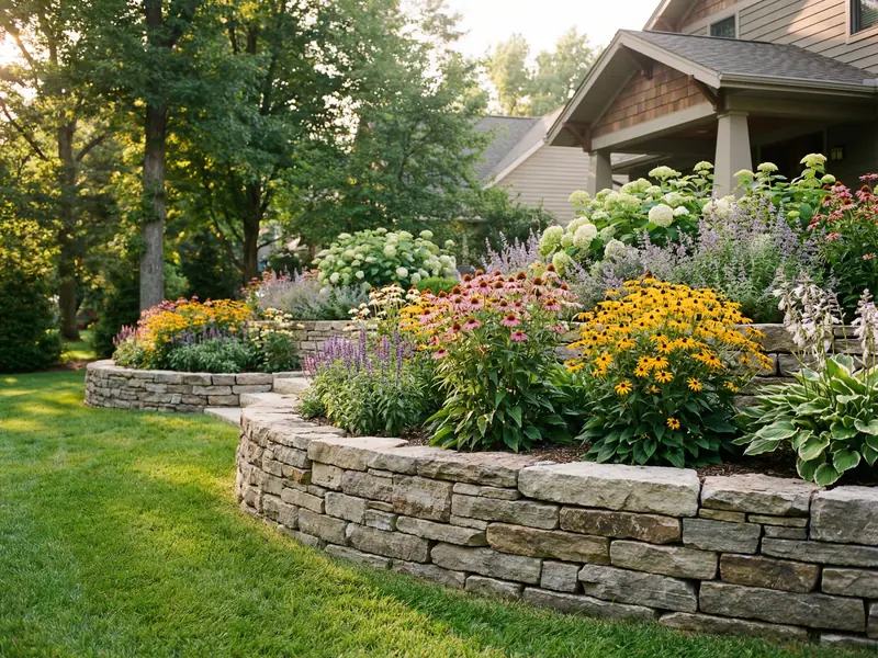Retaining Wall Installation Oakland County MI | Elowsky Lawn Services | Elowsky Lawn Services