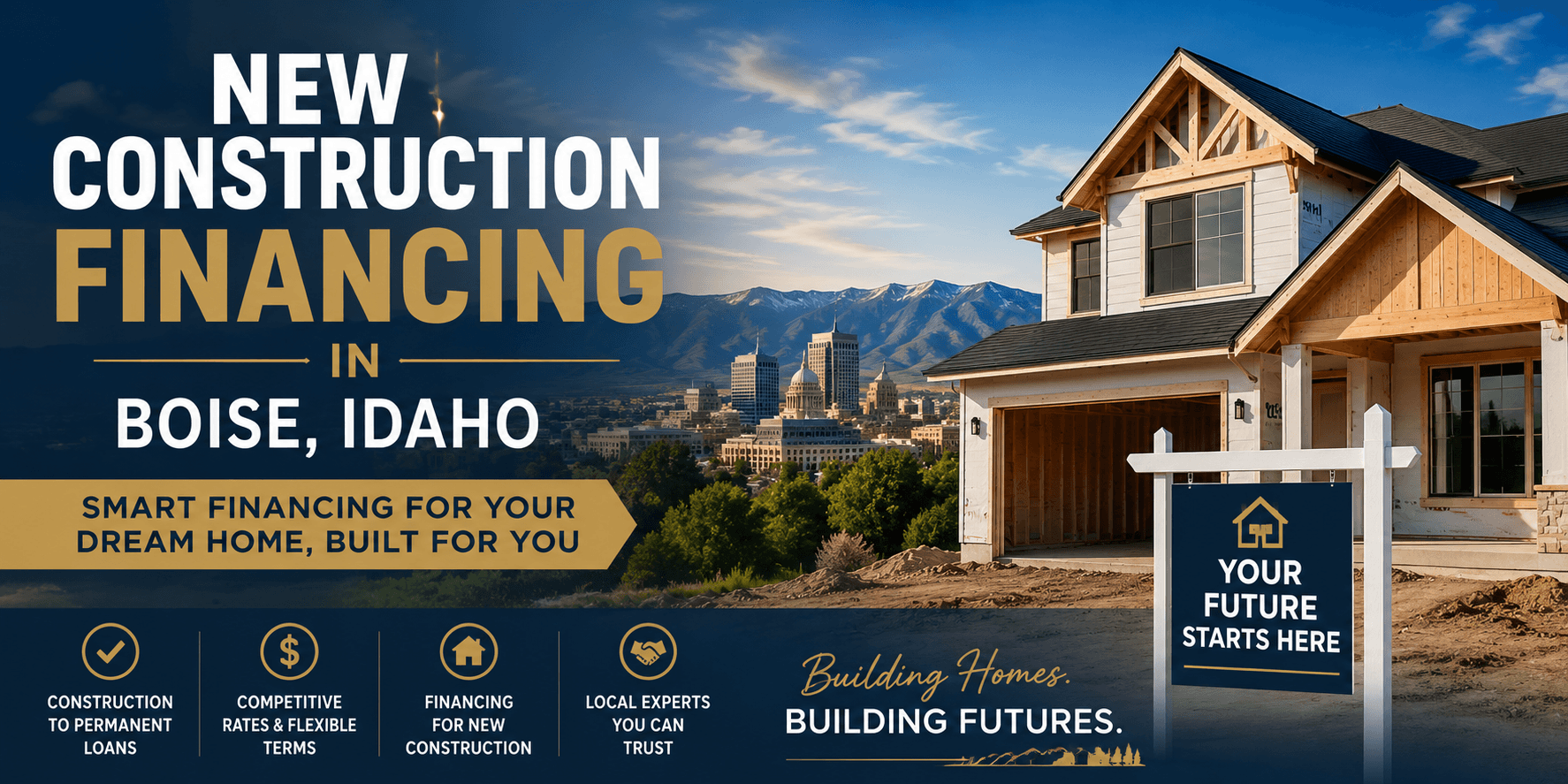 Guide to new construction financing in the Boise, Idaho area