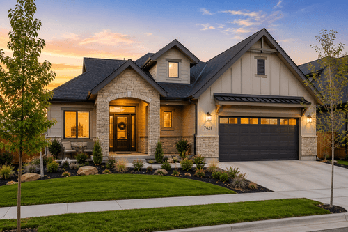 Construction loan approval documents and financial paperwork