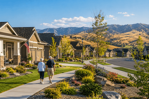 55+ active adult community homes Boise Idaho