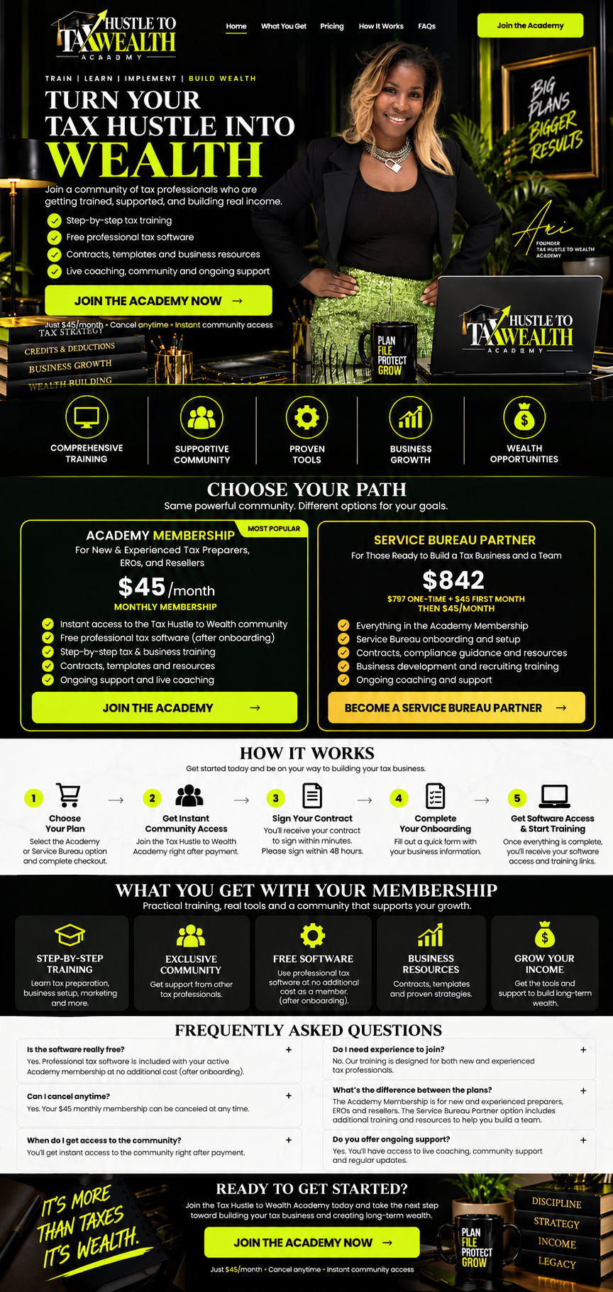 Tax Hustle to Wealth Academy