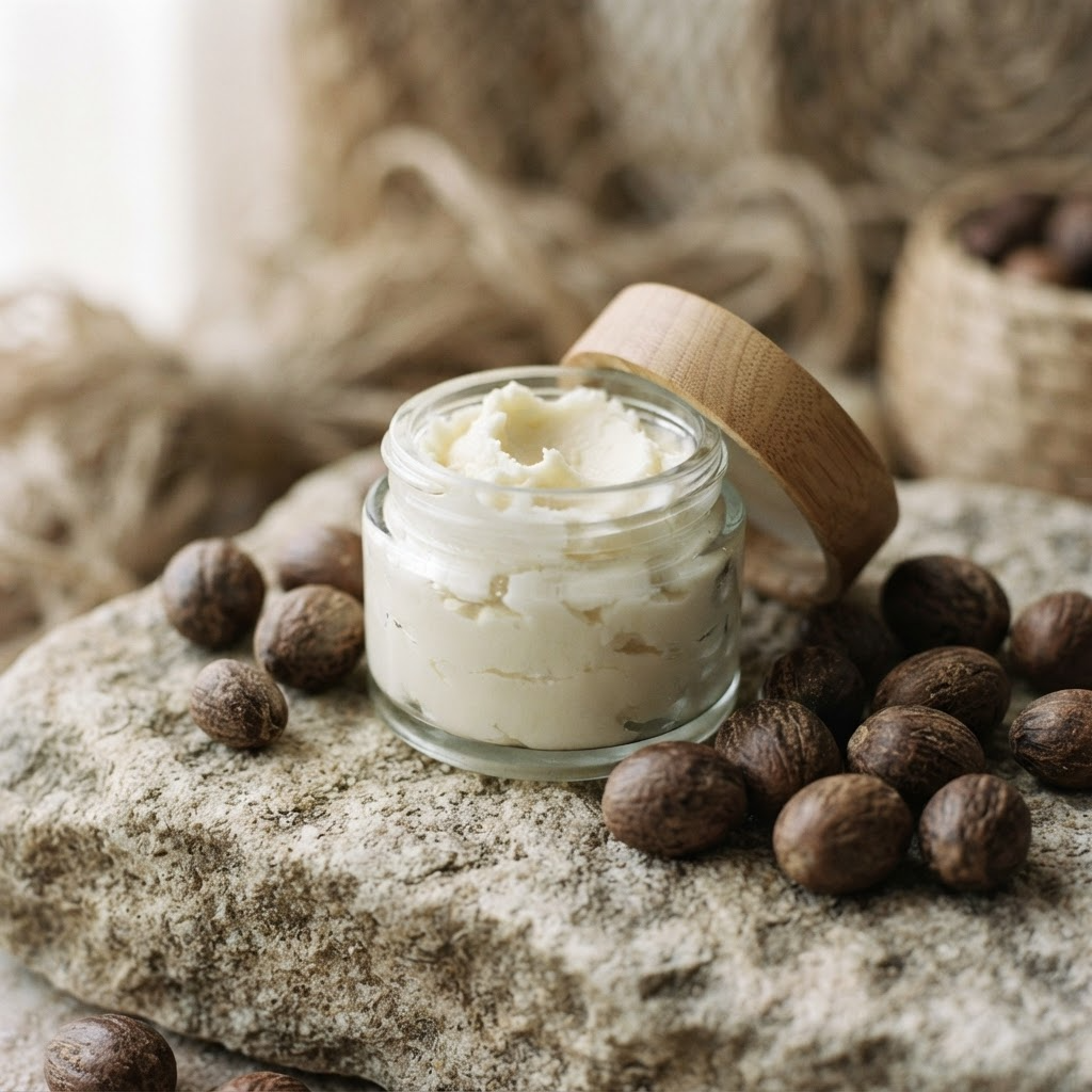Whipped botanical body butter