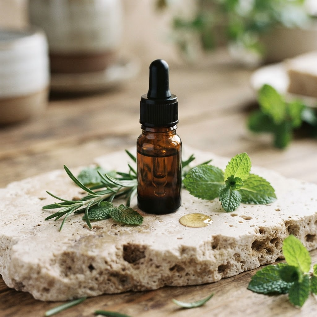 Botanical essential oil dropper