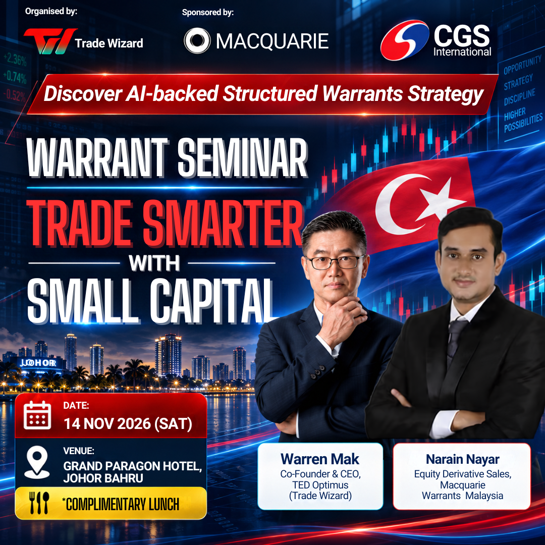 Warrants Seminar — Trade Wizard x Macquarie Warrants x CGS International Securities Malaysia — Seminar in Johor Bahru