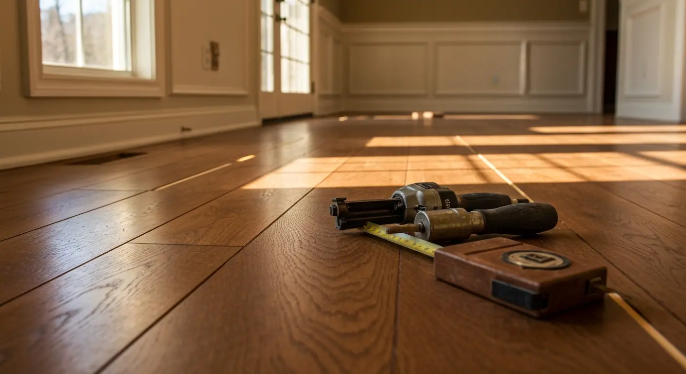 Hardwood flooring installation