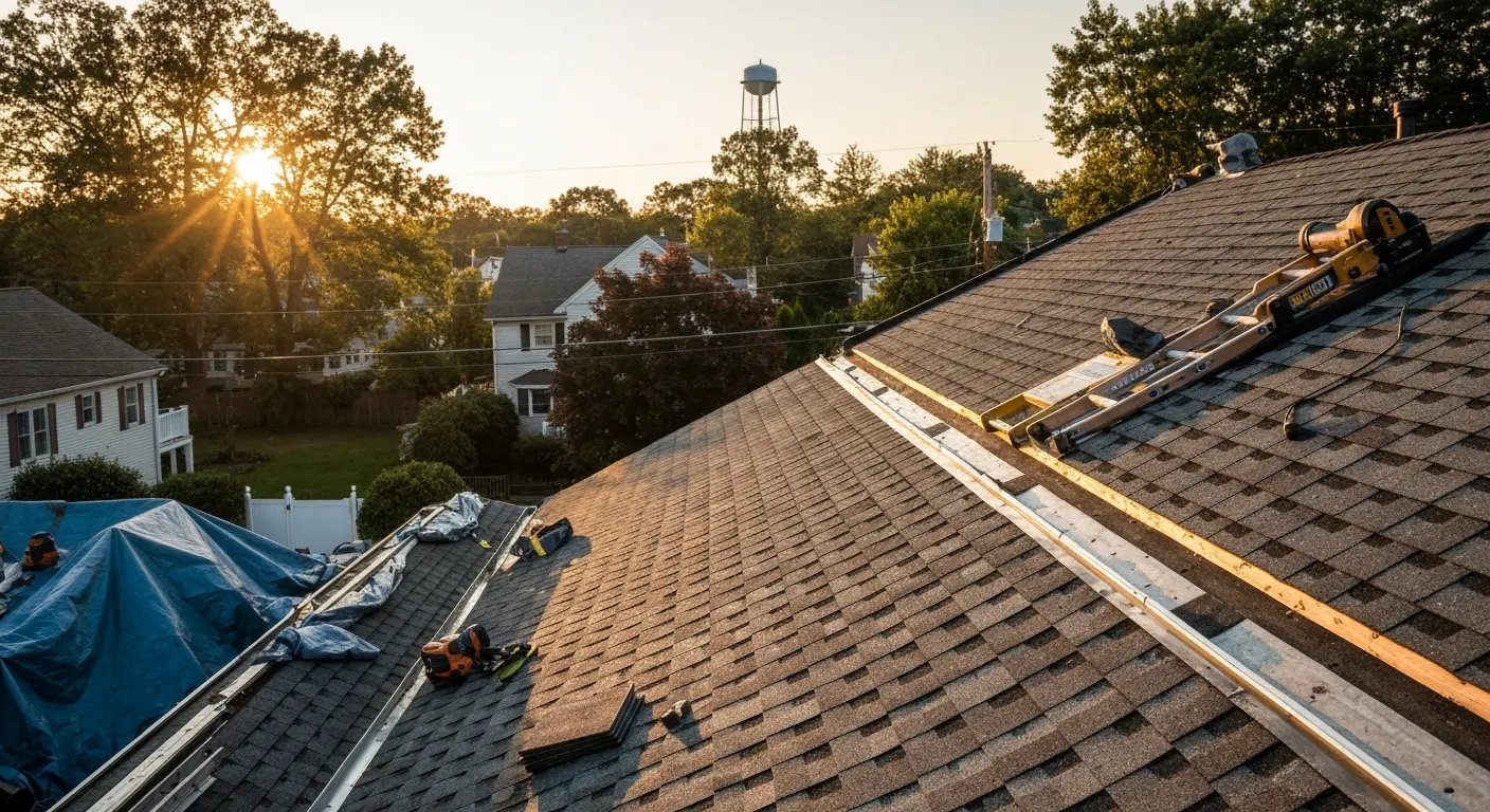 Storm damage roof repair