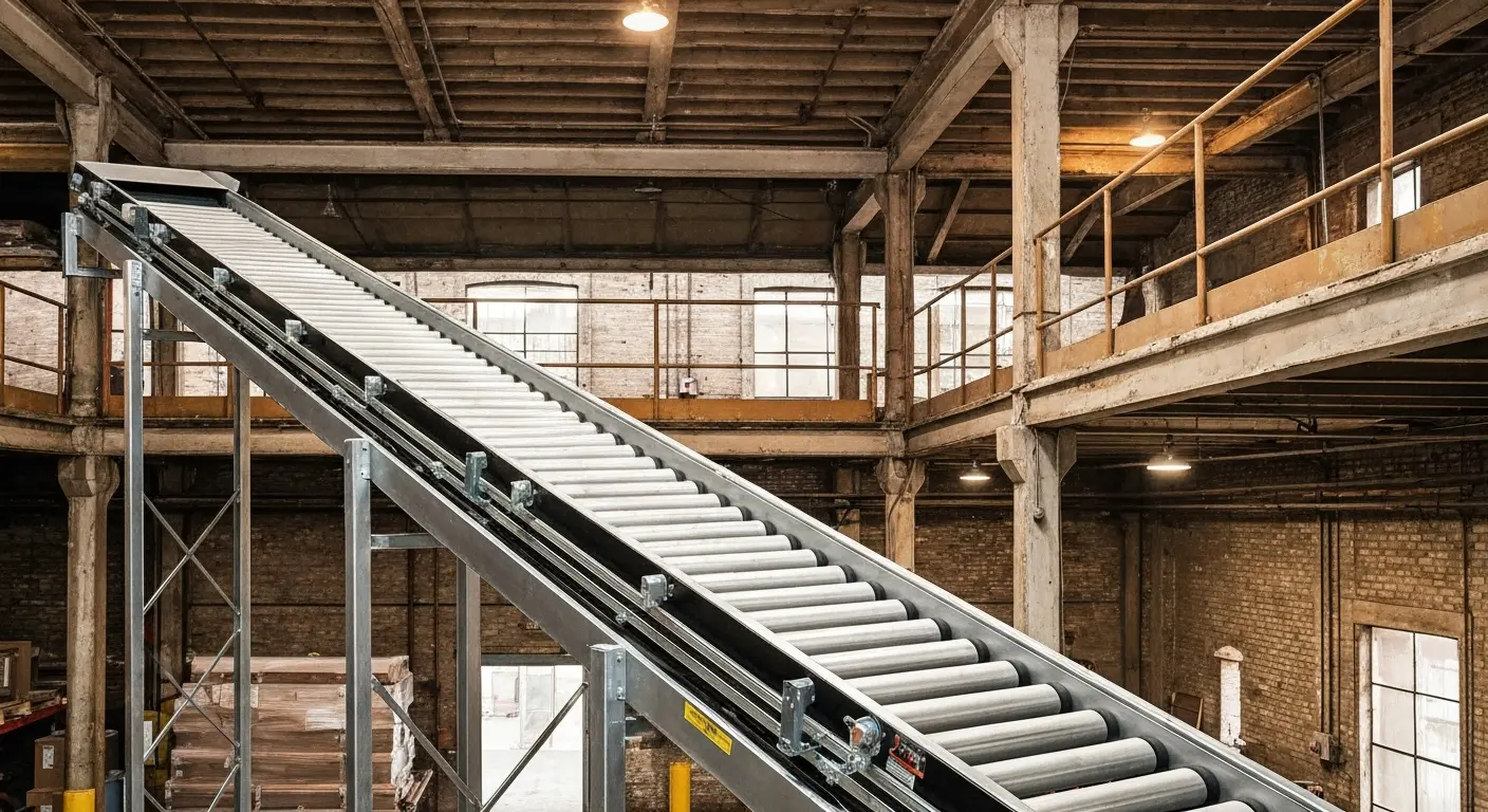 Incline conveyor installation