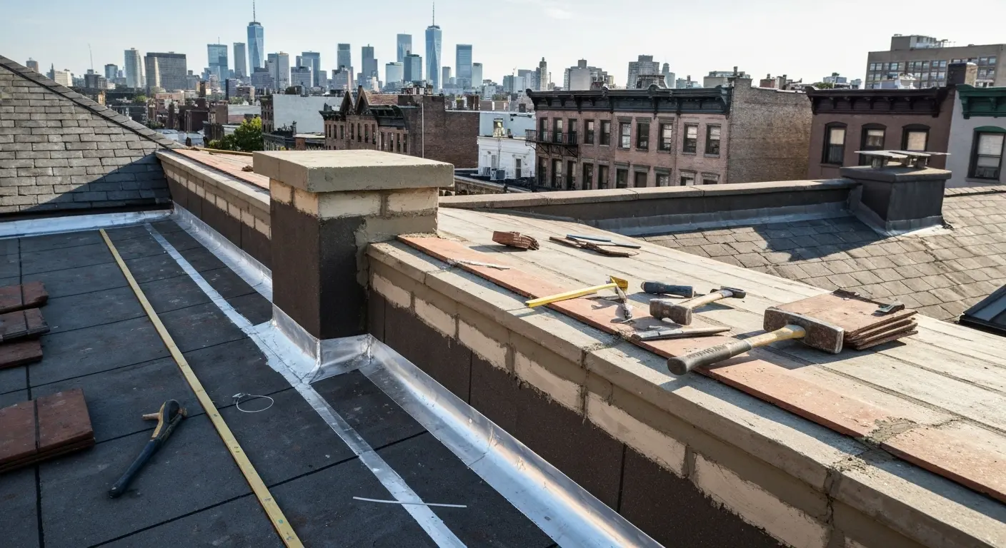 Residential roof repair in New York