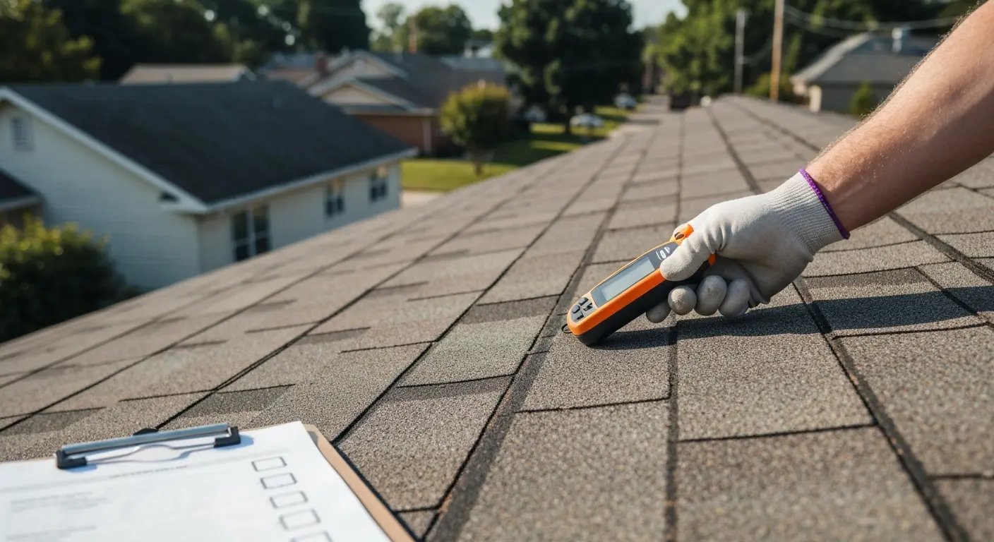 Roof maintenance inspection