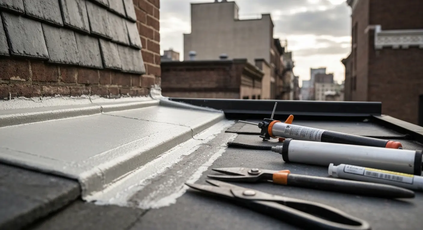 Roof leak repair and waterproofing