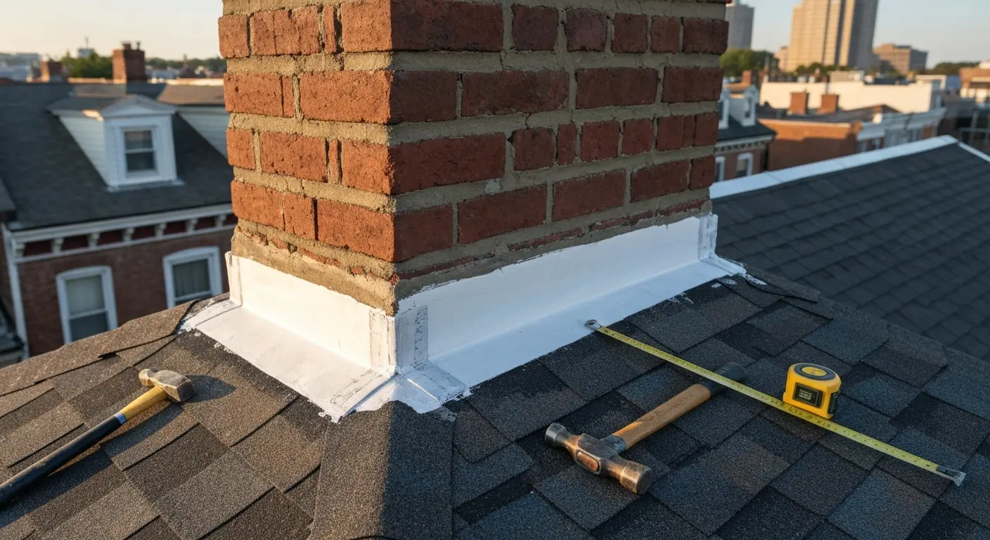 Roof repair work