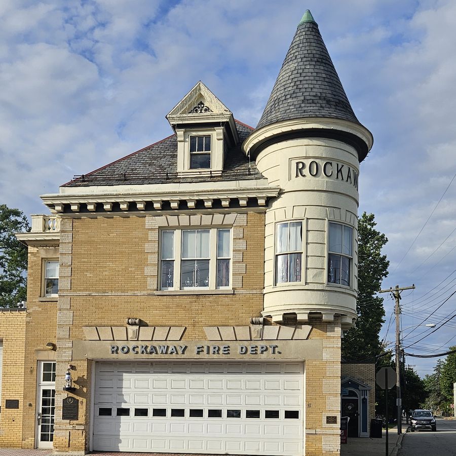 Historic Rockaway Fire Department firehouse in Rockaway Borough, NJ