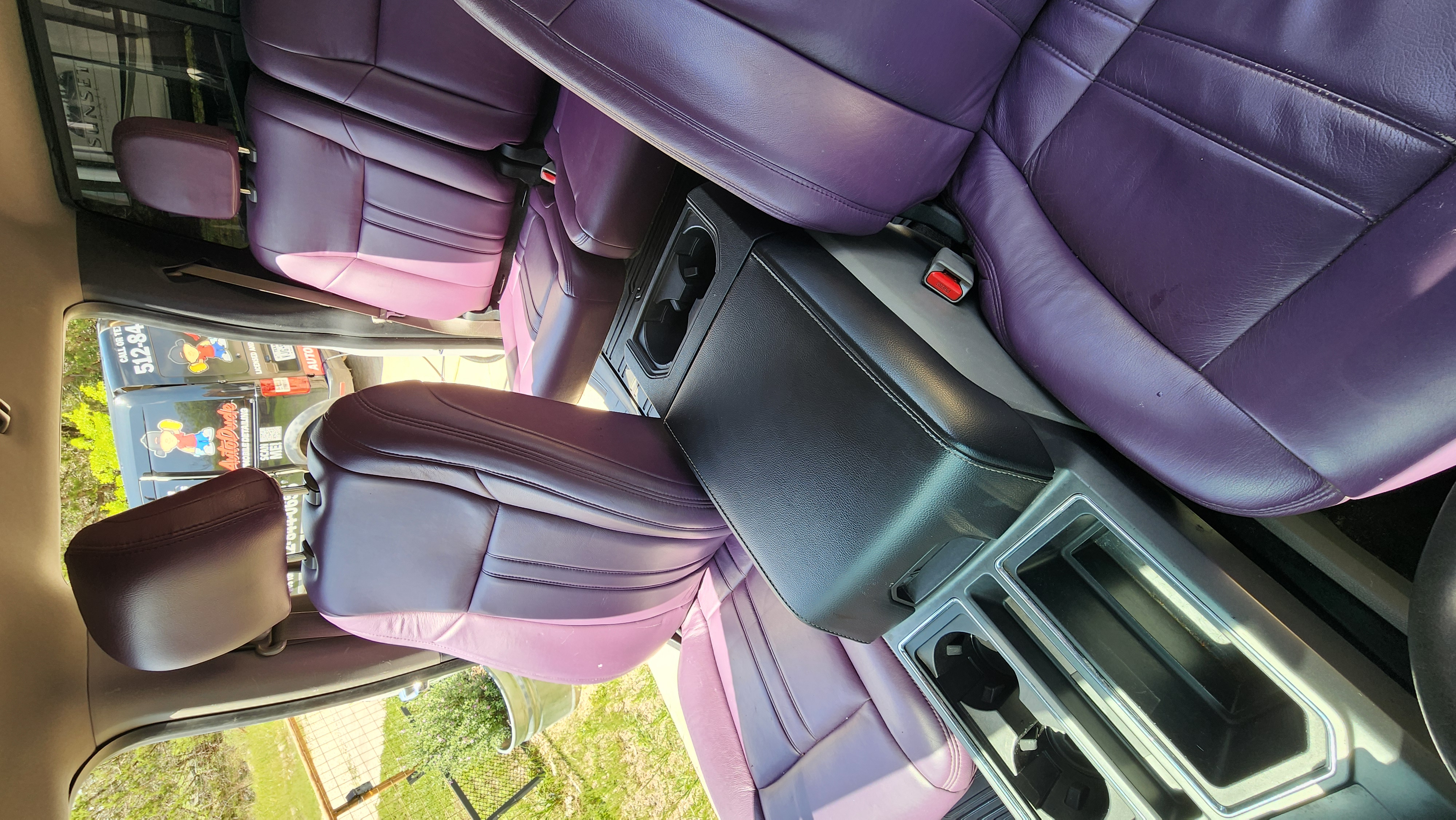 Deep interior cleaning of seats and cabin by Auto Dude