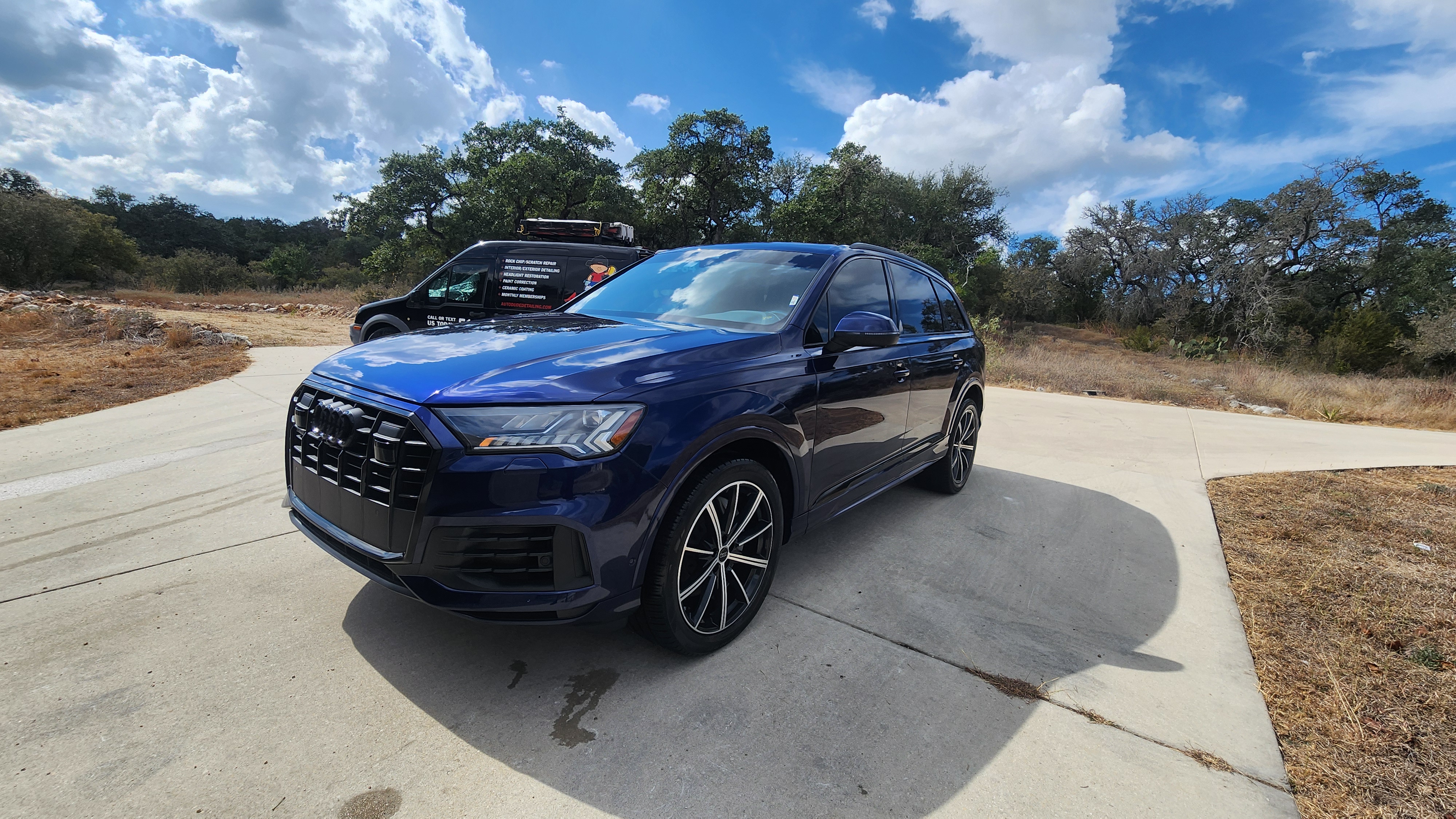 Professionally maintained ceramic coated vehicle with deep gloss in New Braunfels TX